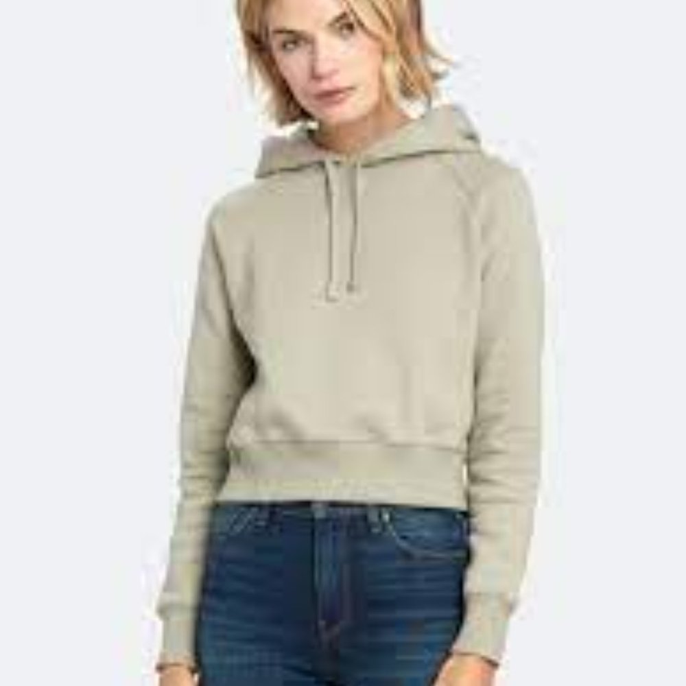 XKarla x Revolve Cropped Cotton Hoodie NWT Putty Grey minimalist XS